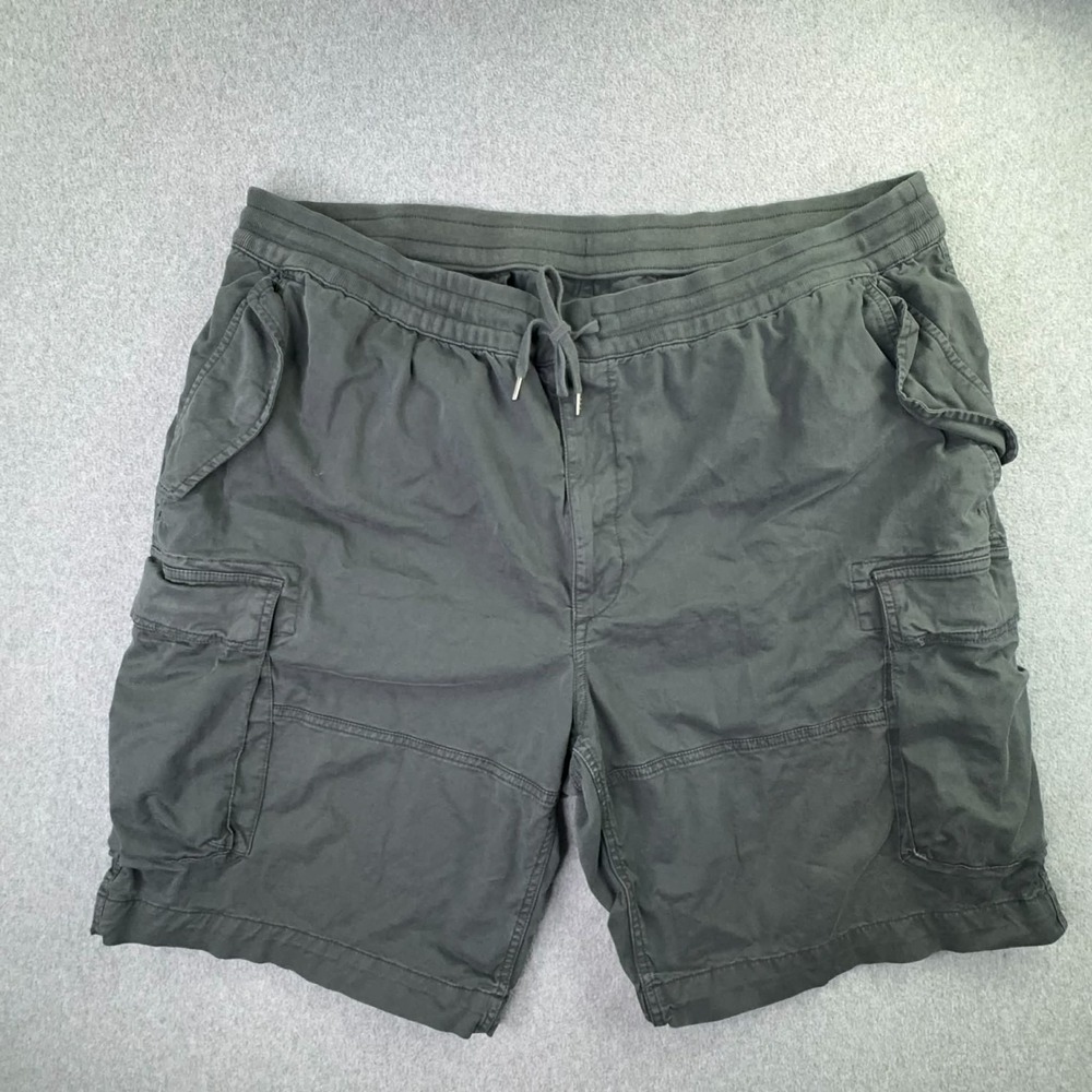Polo Ralph Lauren Utility Twill Cargo Shorts Mens 2XLT Washed Gray‎ Drawstring